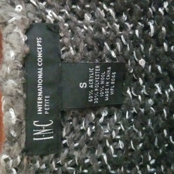 INC International Concepts Petite Open Cardigan Brown/Tan/Gray - Size Sm… - Picture 6 of 12